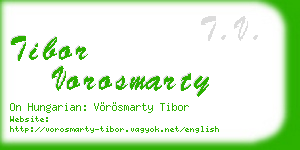 tibor vorosmarty business card